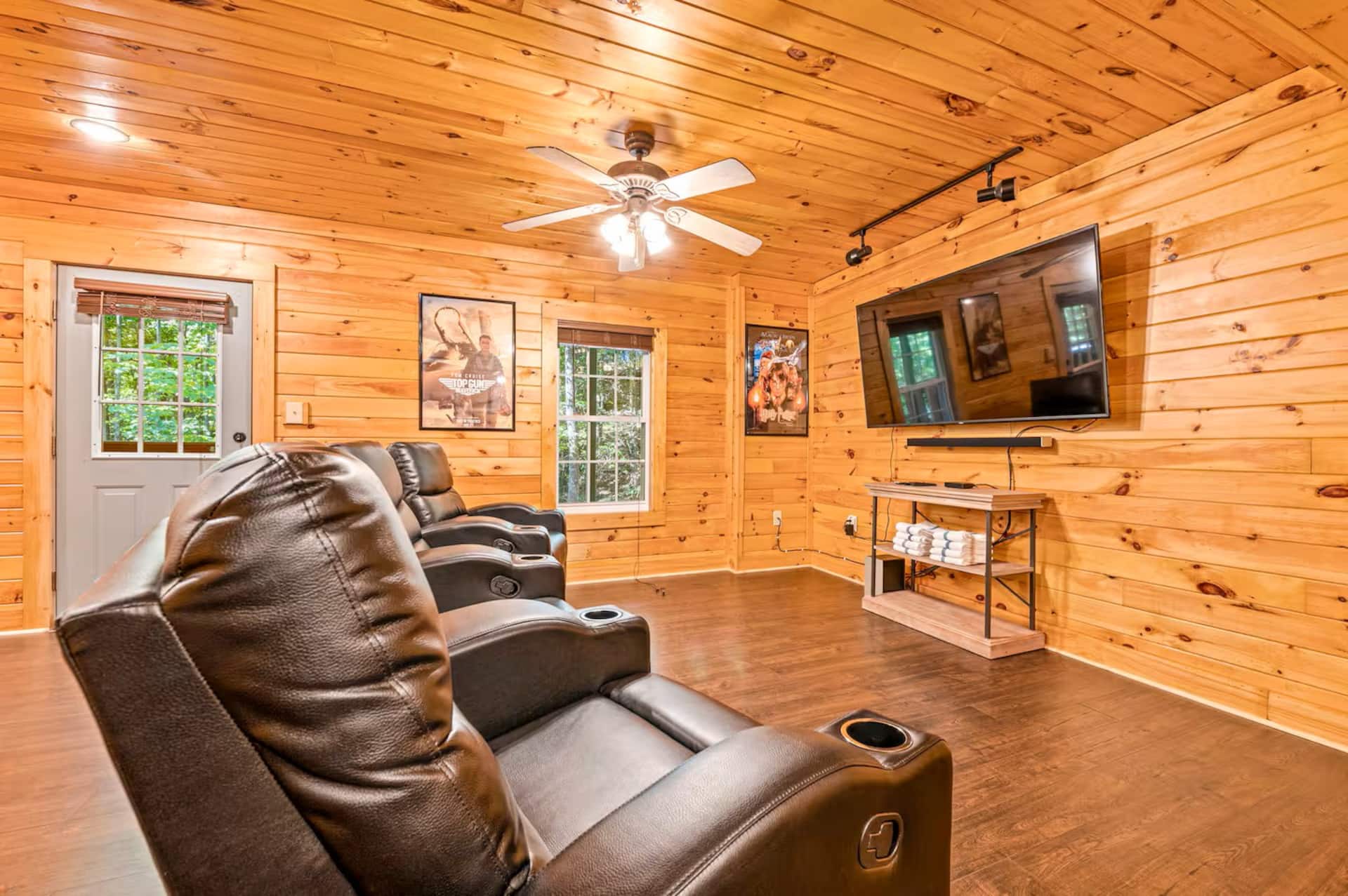 Theater area with recliners